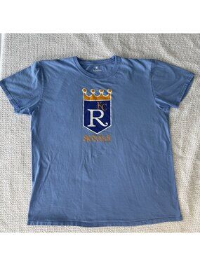 Kansas City Royals MLB Fanatics Mens Size XL Short Sleeve T Shirt Center Logo
